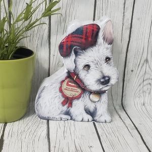 Walkers Shortbread Cookie Tin Scottie Dog Terrier Meg - Empty
